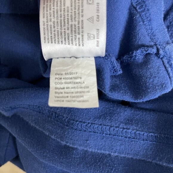 William Rast Shirt Mens Large LEGEND Graphic Geometric Blue Grey White - Picture 9 of 12